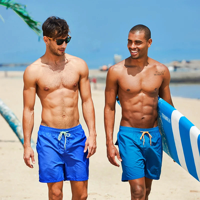 Shorts Masculinos ESCATCH – Secagem Rápida e Conforto para Praia, Corrida ou Natação