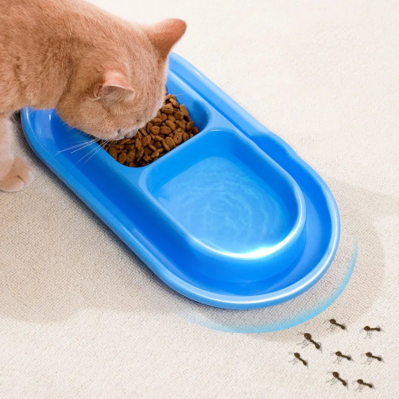 Tigelas Duplas Anti-Formigas – Alimentador Automático para Cães e Gatos