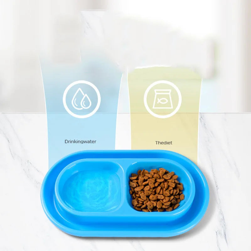 Tigelas Duplas Anti-Formigas – Alimentador Automático para Cães e Gatos